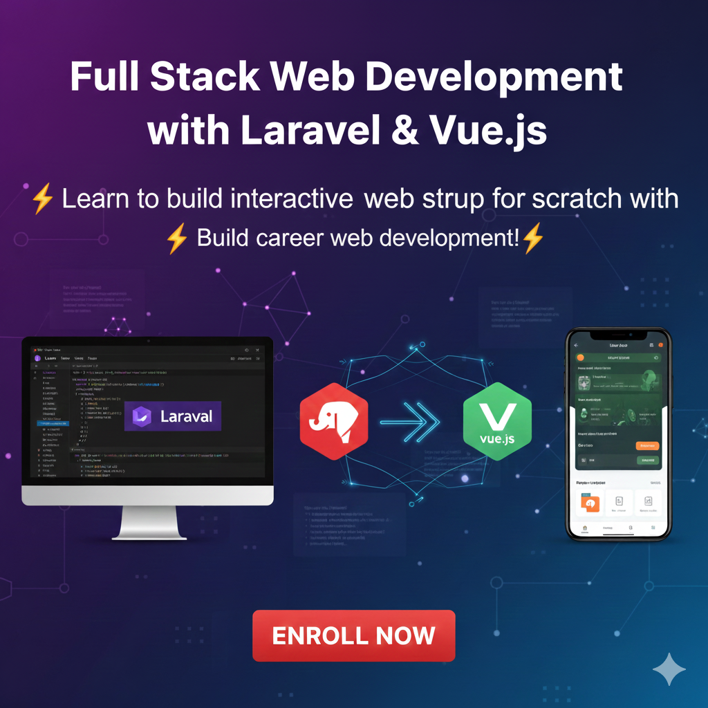 Full Stack Web Development with Laravel & Vue.js